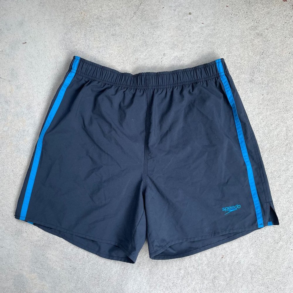 Speedo Blue stripe shorts - size M